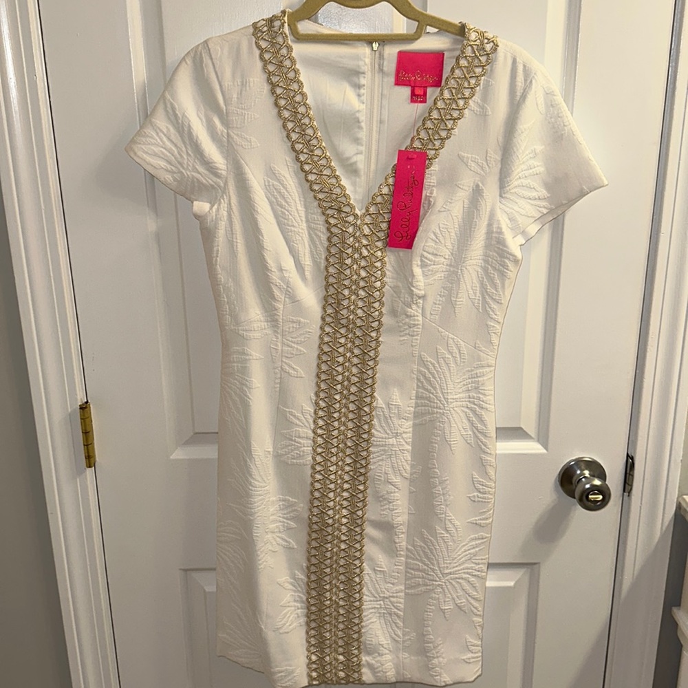 ⭐️NWT⭐️Lilly Pulitzer Palm Paradise Pucker Jacquard dress